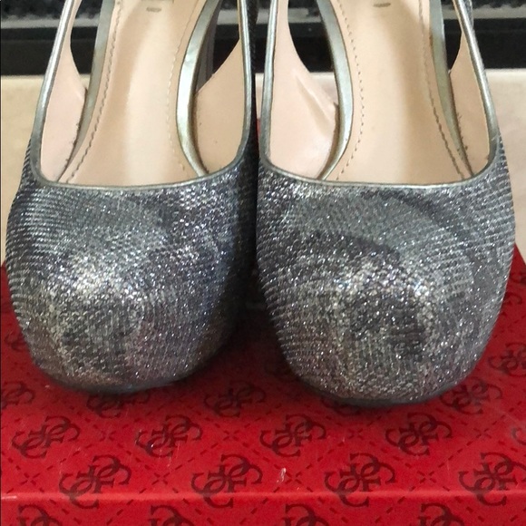 silver Guess Stilettos - Picture 2 of 6